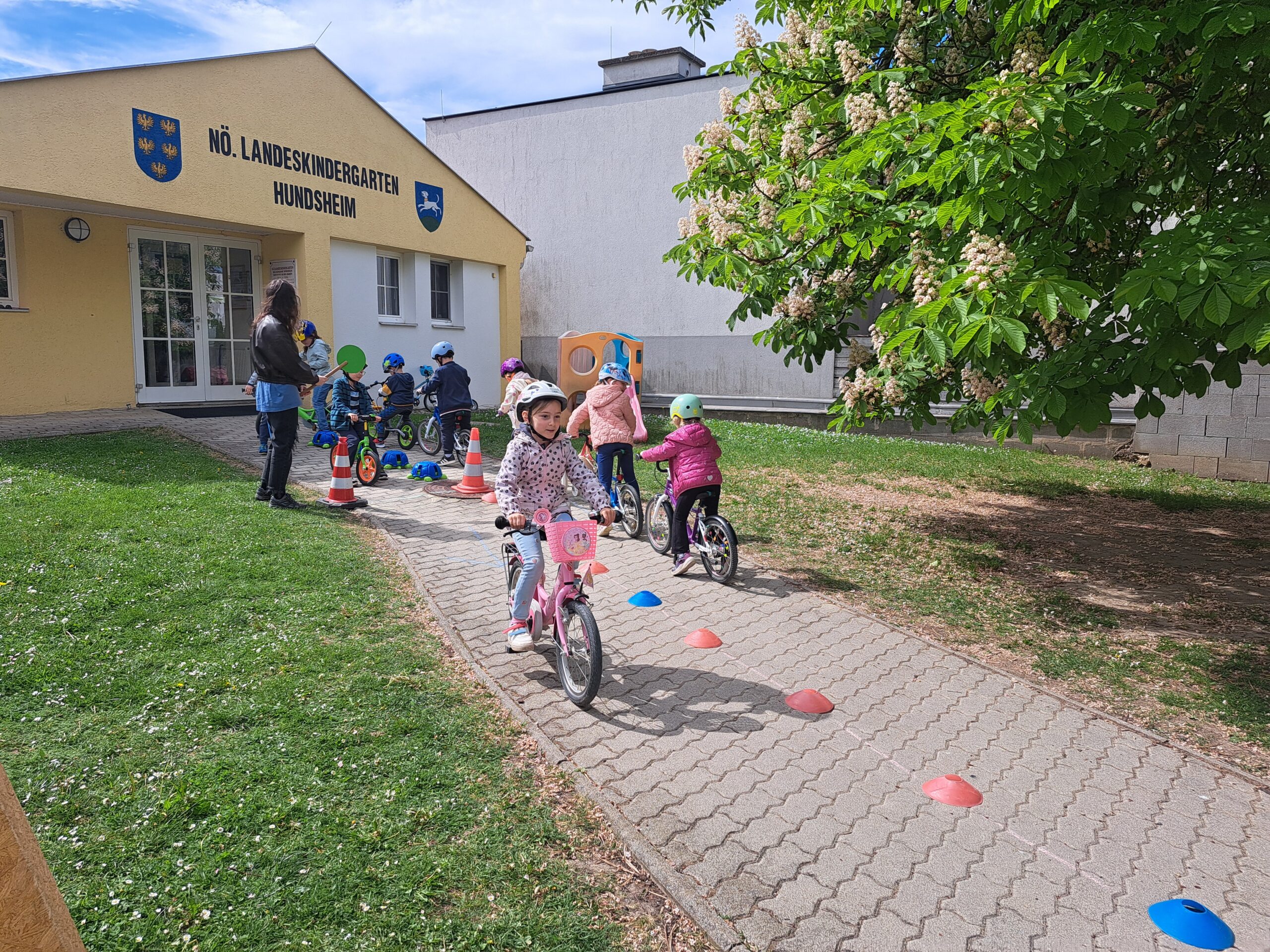 Fahrrad-Workshop im Kindergarten Hundsheim